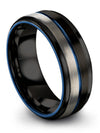 Black Anniversary Band Wife and Wife Special Tungsten Bands Engagement Men&#39;s - Charming Jewelers