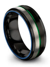 Husband and Boyfriend Wedding Exclusive Tungsten Rings Promise Band for Him - Charming Jewelers