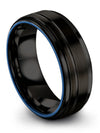 Black Anniversary Band Wife and Wife Special Tungsten Bands Engagement Men&#39;s - Charming Jewelers