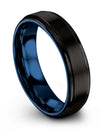 Simple Wedding Jewelry Wedding Band for Guy Tungsten Black Bands for Boyfriend - Charming Jewelers