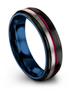 Tungsten Promise Band Tungsten Rings Natural Finish Plain Black Ring Bands - Charming Jewelers