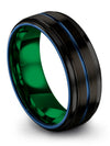 Him and His Band Wedding Rings Woman&#39;s Band Tungsten Engraved Lady Rings Mens - Charming Jewelers