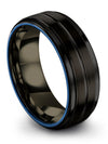 Wedding Band Black Male Black Tungsten Bands Black Engagement Woman&#39;s Bands - Charming Jewelers