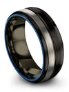 Black Plated Womans Wedding Ring Tungsten Band for Men&#39;s Promise Lady Ring - Charming Jewelers