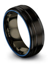 Black Jewelry Sets for Male Fancy Tungsten Bands Alternative Engagement Man - Charming Jewelers