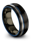 Anniversary Band for Couples Wedding Bands Tungsten Carbide 8mm Promise Bands - Charming Jewelers