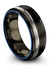 Wedding Man Bands Tungsten Promise Bands for Husband Engraved Female Promise - Charming Jewelers