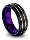 Him and Boyfriend Tungsten Wedding Ring Sets Husband and His Bands Tungsten - Charming Jewelers