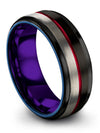 Black His and Him Wedding Ring Sets Tungsten Bands Wedding Bands Black Metal - Charming Jewelers