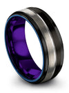 Woman Wedding Bands Black Engraved Wedding Band Black Tungsten Carbide 8mm - Charming Jewelers