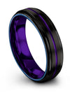 Wedding Ring for Female Set Men&#39;s Ring Tungsten Black Midi Band Set Black Band - Charming Jewelers