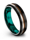Black Promise Rings Fiance and Him Brushed Black Tungsten Band for Lady Black - Charming Jewelers