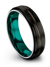 Wedding Bands Jewelry Tungsten Matte Black Ring Sets for Couples HerE Day Gifts - Charming Jewelers