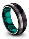 Wedding Bands Sets Black Tungsten Wedding Ring Sets for Female Black Christian - Charming Jewelers