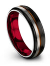 6mm Black Wedding Rings for Woman&#39;s Tungsten Carbide Ring