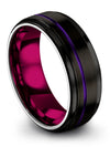 Mens Finger Rings Black Tungsten Bands for Lady Wedding Rings Black Gift - Charming Jewelers