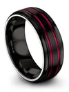 Wedding Ring Set Womans and Female 8mm Tungsten Wedding Rings Promise Rings - Charming Jewelers