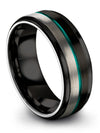 Plain Wedding Ring for Man Tungsten Ring for Mens Engraved Men Bands Husband - Charming Jewelers