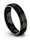 Wedding Set for Fiance Black Tungsten Carbide Bands Minimalist Black Ring - Charming Jewelers
