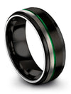 Men Engraved Wedding Tungsten Engagement Band for Lady Him Rings Anniversary - Charming Jewelers