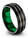 Promise Band and Bands Tungsten Band Brushed Engraved Woman&#39;s Band Dainty - Charming Jewelers