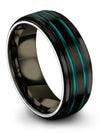 Plain Black Wedding Bands for Lady Promise Rings Tungsten Promise Ring - Charming Jewelers