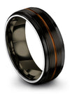 Simple Wedding Jewelry Wedding Rings Set Tungsten 8mm 75th Bands Ring 50th - - Charming Jewelers