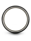 Engagement Wedding Band Polished Tungsten Band Plain Black Copper Rings Wedding - Charming Jewelers