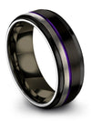 Black Wedding Ring for Couples Sets Exclusive Tungsten Ring Guy Black Present - Charming Jewelers