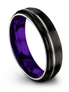 Male Black Wedding Bands Engravable Tungsten Carbide Wedding Bands Band Men - Charming Jewelers
