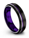 Woman Promise Ring Tungsten Black Tungsten Carbide Rings