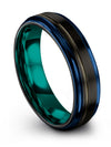 Wedding Ring for Man Sets Black Gunmetal Rare Band Black Jewelry for Guy Bands - Charming Jewelers