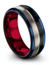 Black Wedding Rings Set for Woman&#39;s Men&#39;s Wedding Rings Tungsten Carbide Black - Charming Jewelers