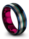 Unique Wedding Band Her and Husband Band Tungsten Promise Bands Best Physician - Charming Jewelers