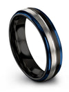 Engagement and Promise Ring Set for Female Tungsten Professor Ring His Promise - Charming Jewelers