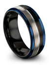 Custom Black Wedding Band Wedding Band for His Tungsten Jewelry Set Present - Charming Jewelers