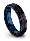 Matching Wedding Rings Sets Black Red Tungsten Bands Black