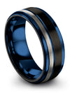 Black Wedding Bands Girlfriend and His Tungsten Rings Wedding Jewelry Ladies - Charming Jewelers