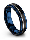 Simple Wedding Rings Sets Black Wedding Band for Men&#39;s