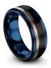 Her and Him Promise Ring Sets Black Tungsten Engagement Male Band Promise Ring - Charming Jewelers