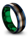 Promise Rings Men&#39;s Black Guys Black Tungsten Bands Solid Black Promise Rings - Charming Jewelers