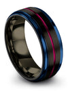 Wedding Bands Boyfriend and Her Wedding Ring Sets Tungsten Black for My King - Charming Jewelers