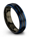 Promise Rings Set His and Girlfriend Tungsten Carbide Rings for Womans Black - Charming Jewelers
