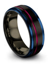 Guys Promise Bands Tungsten Bands Personalized Promise Rings for Couples - Charming Jewelers