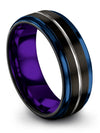Male Jewelry Set Wedding Bands Set for Her and Husband Tungsten Sister Matching - Charming Jewelers