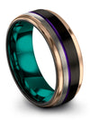 Wedding Anniversary Bands Fiance and Fiance Wedding Band Black Tungsten Black - Charming Jewelers