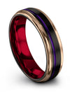 Male Black Rings Wedding Band Tungsten Bands Natural Finish Engraved Band - Charming Jewelers