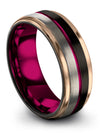 Common Wedding Band Tungsten Bands for Ladies 8mm