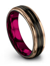 Wedding Bands Black Tungsten Carbide Tungsten Black Gunmetal Ring for Ladies - Charming Jewelers
