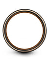 Black Copper Matching Wedding Ring Tungsten Carbide Rings Sets Black Rings - Charming Jewelers